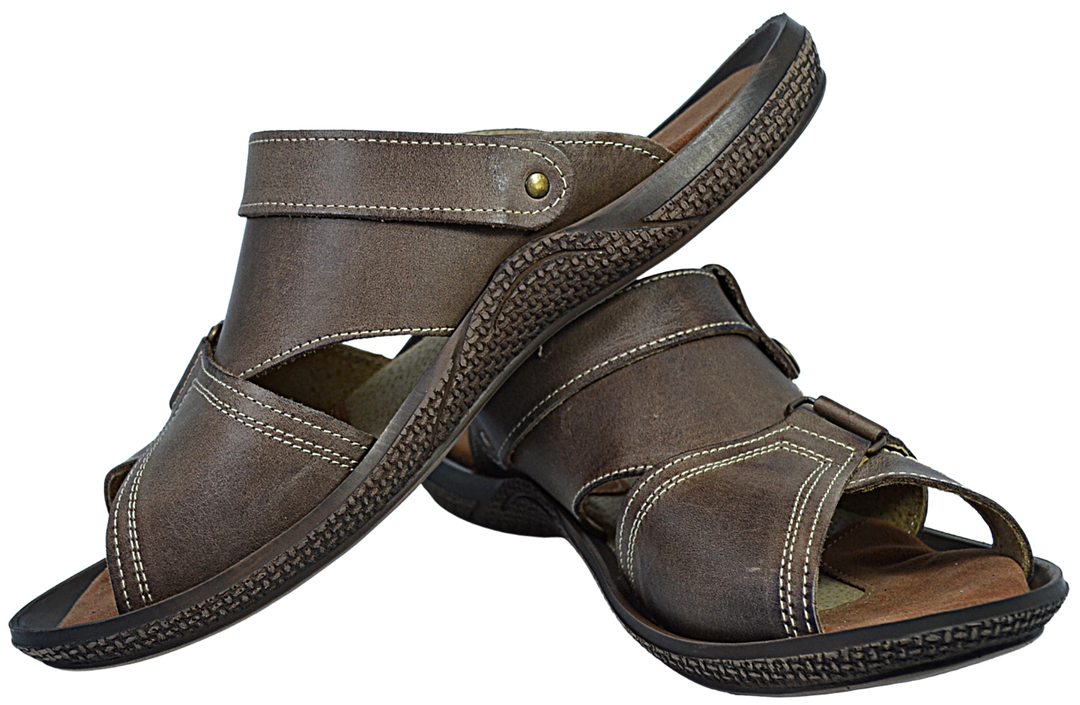 Dash - Men beach leather sandals - Reindeer Leather