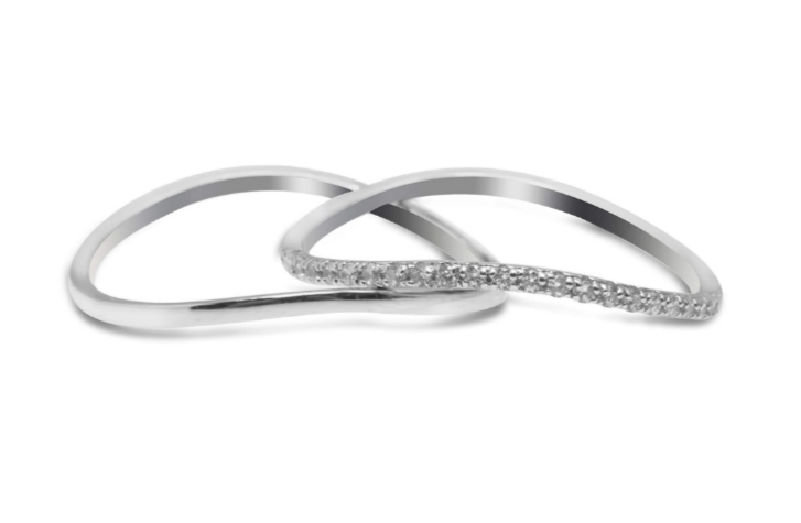 Silver midi knuckle ring