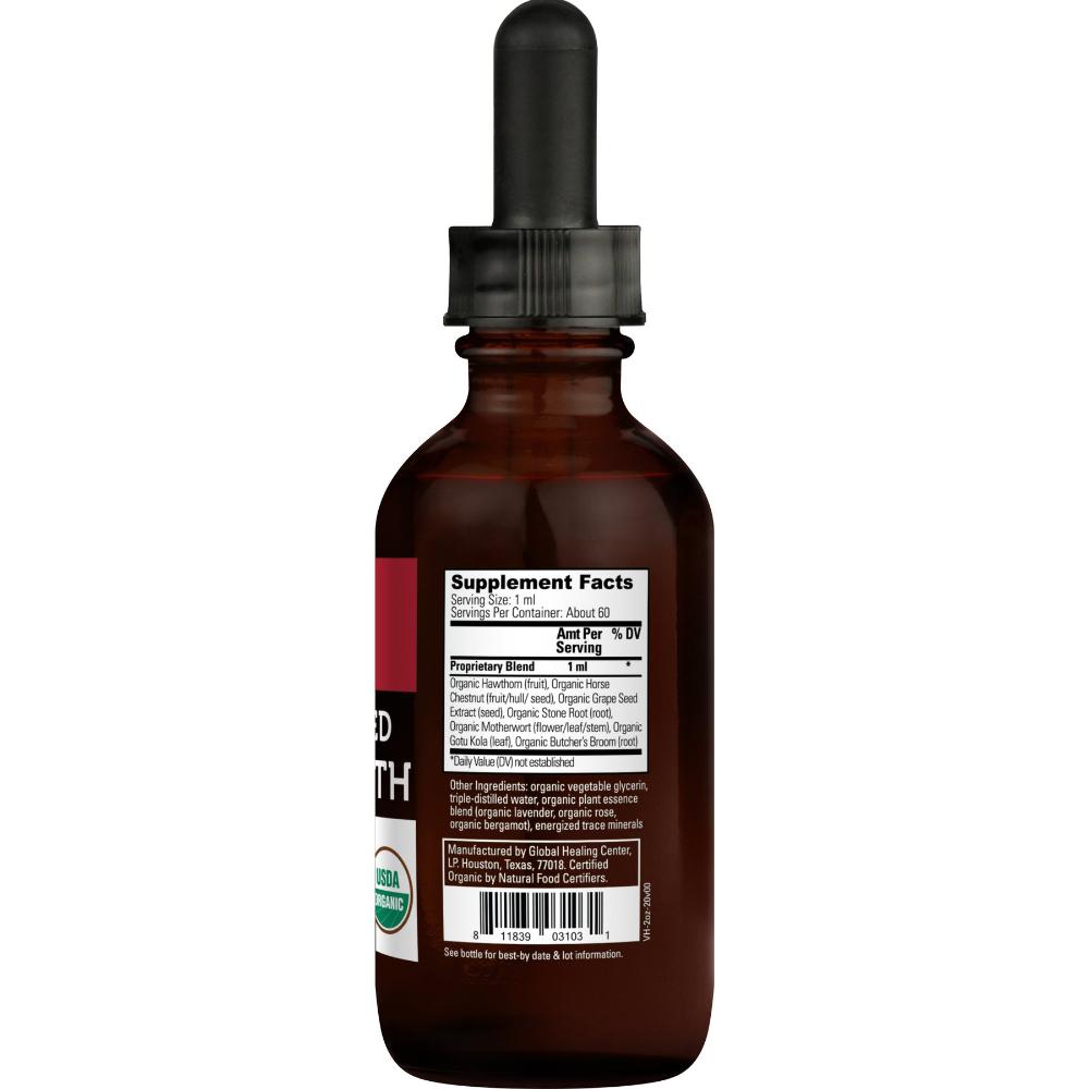 Global Healing Plant Based Vein Health Supplement Facts