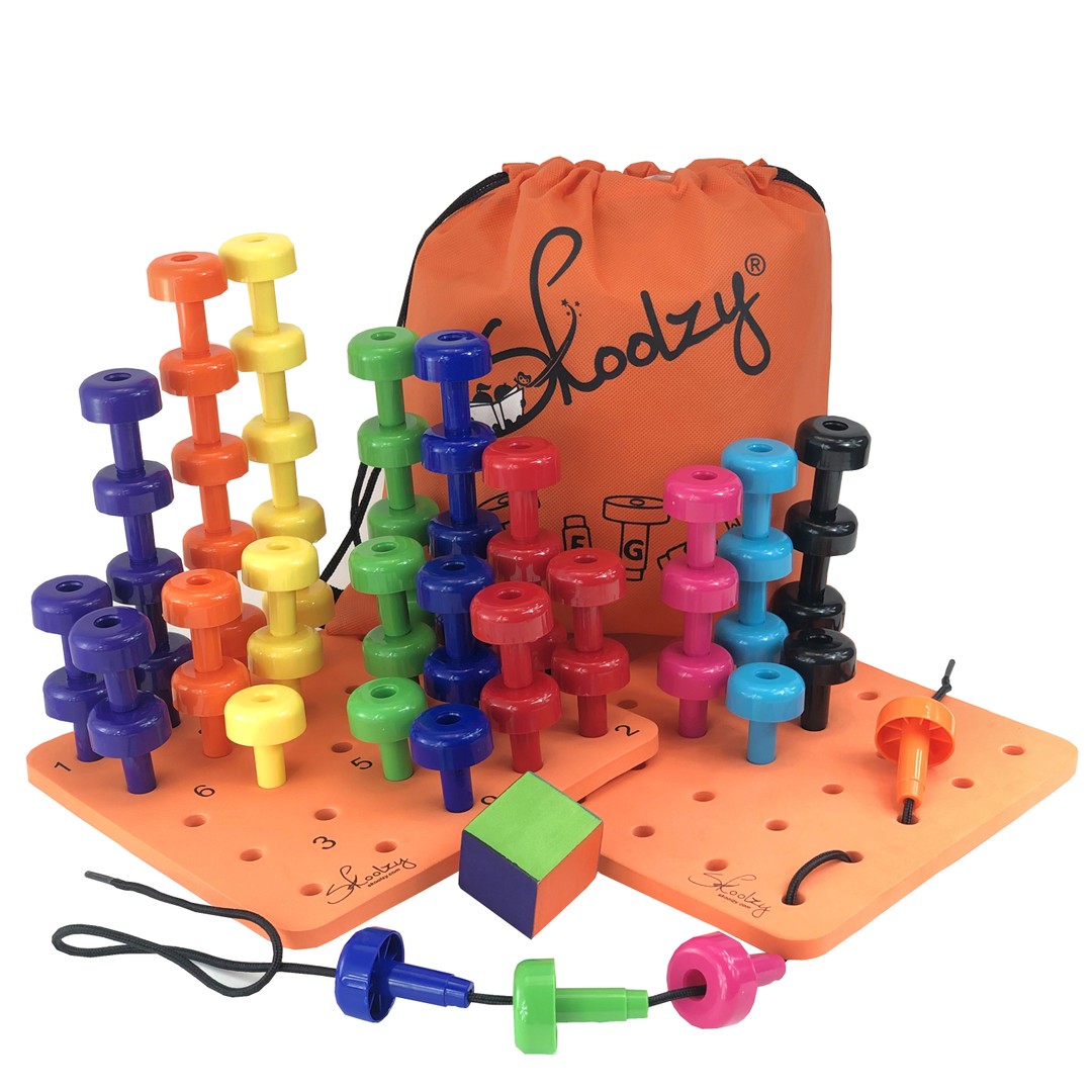 Montessori Occupational Therapy Early Learning for for sale online Stacking Peg Board Set Toy 