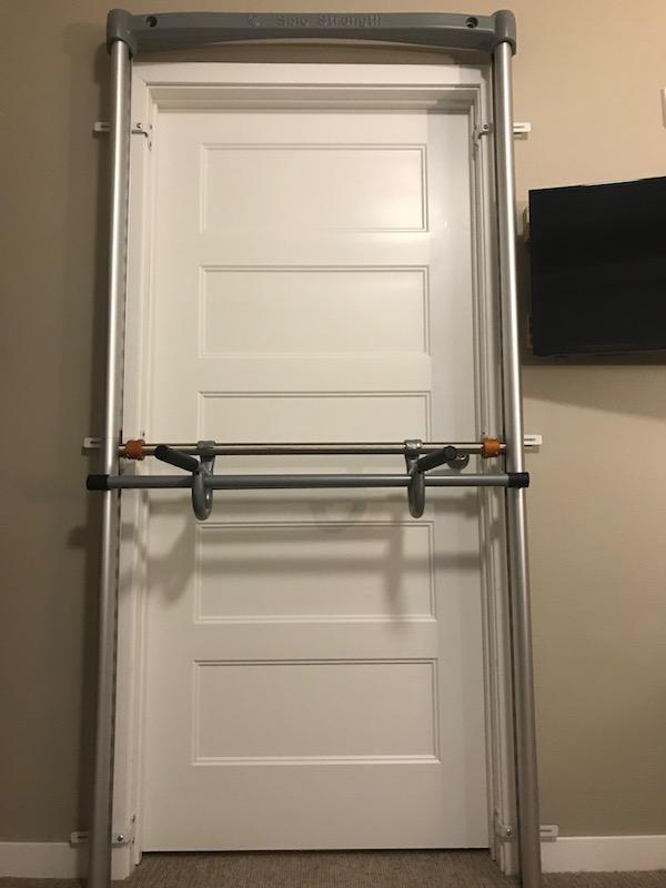 Adjustable Height Pull Up Bar Dip Station Doorway Home Gym