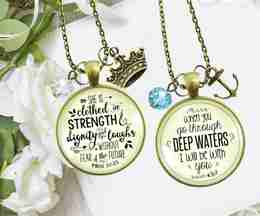 Faith Jewelry | She Is Clothed In Strength & Deep Waters Gutsy Goodness Bundle