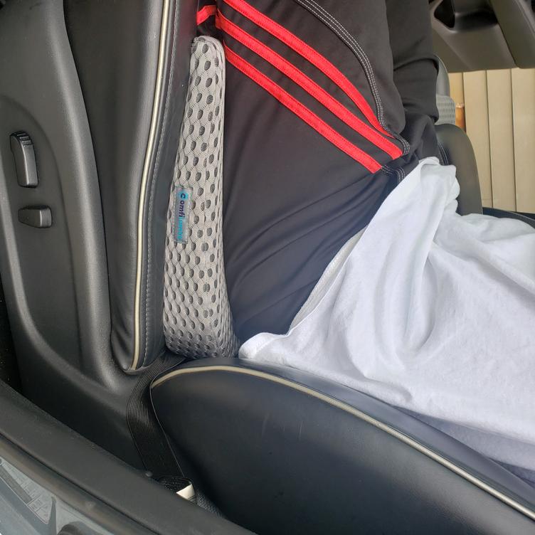 Car Seat Cushion ComfiLumba Enhanced Gel & Memory Foam Wedge Easy Posture Brands