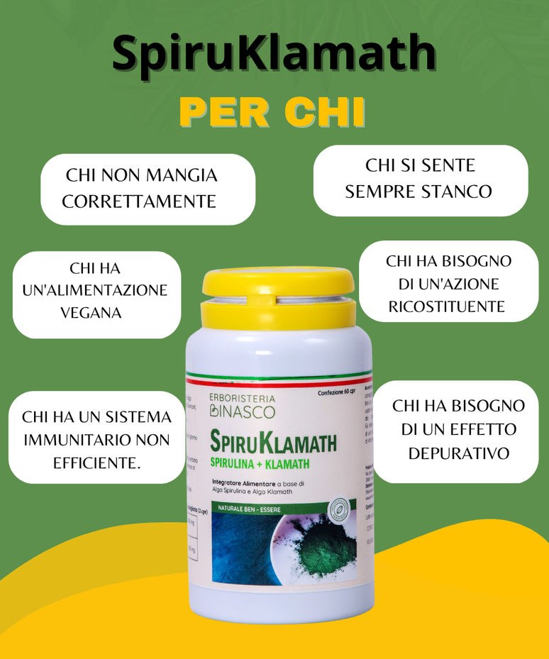 Spiruklamath Alga Spirulina + Alga klamath