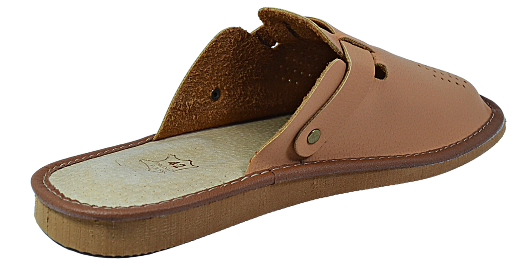 Kai - House leather slippers for men - Reindeer Leather