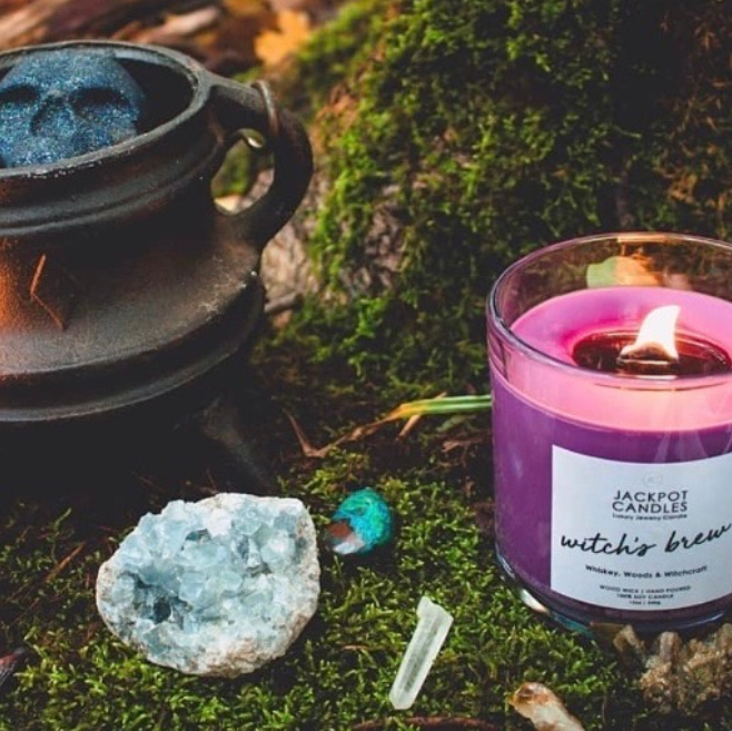 witch's brew candle