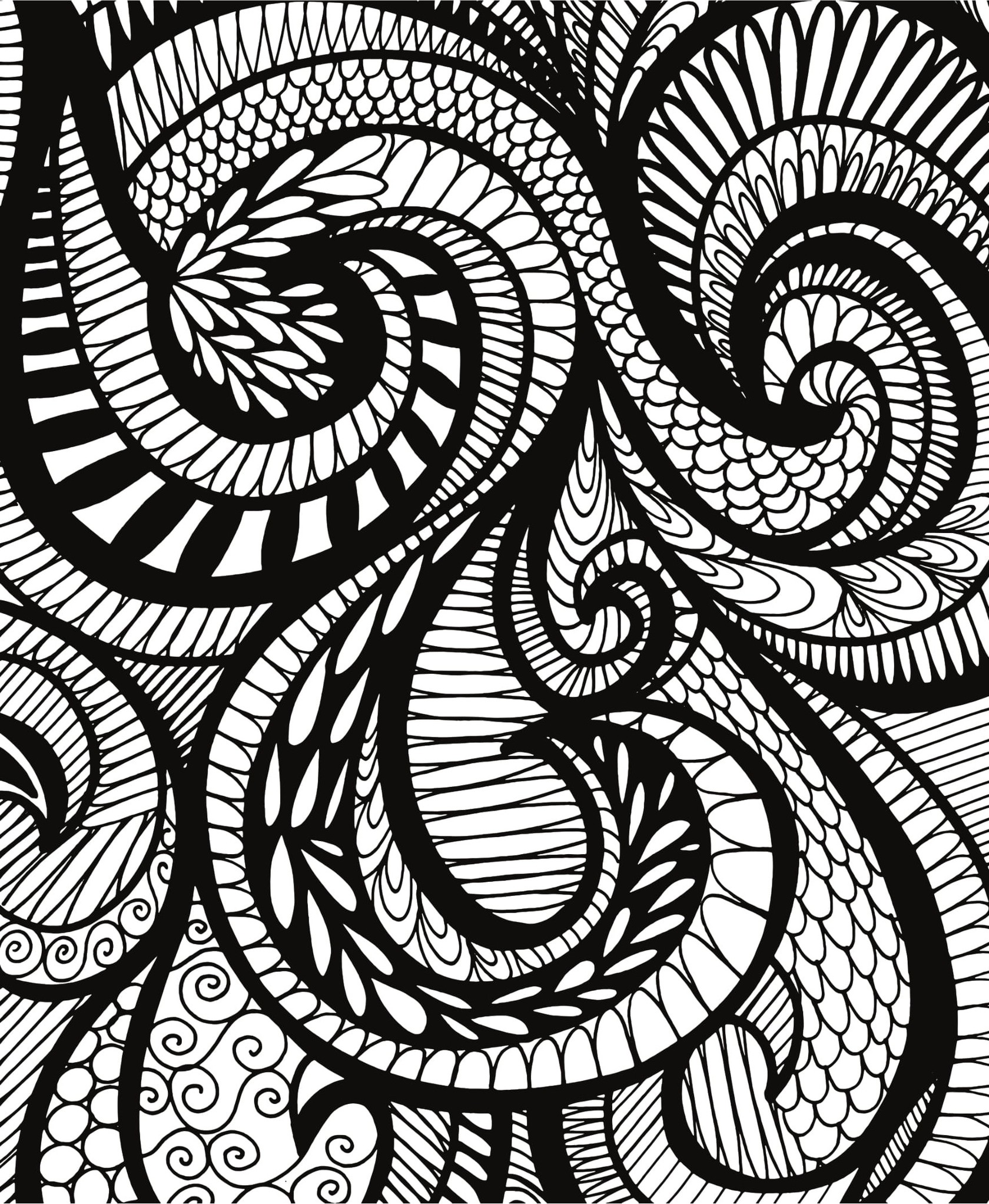 Freebie Friday 08-30-19 Wild Doodles Coloring Page