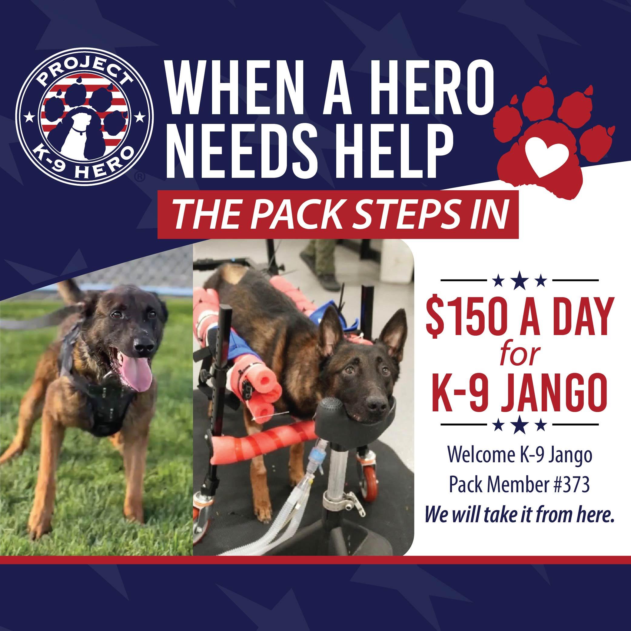 k-9 jango's $150 a day