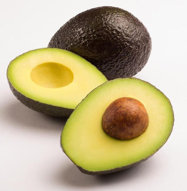 Avocado Whole Avocado Avocado Split in Two Avocado Seed Pit White Background