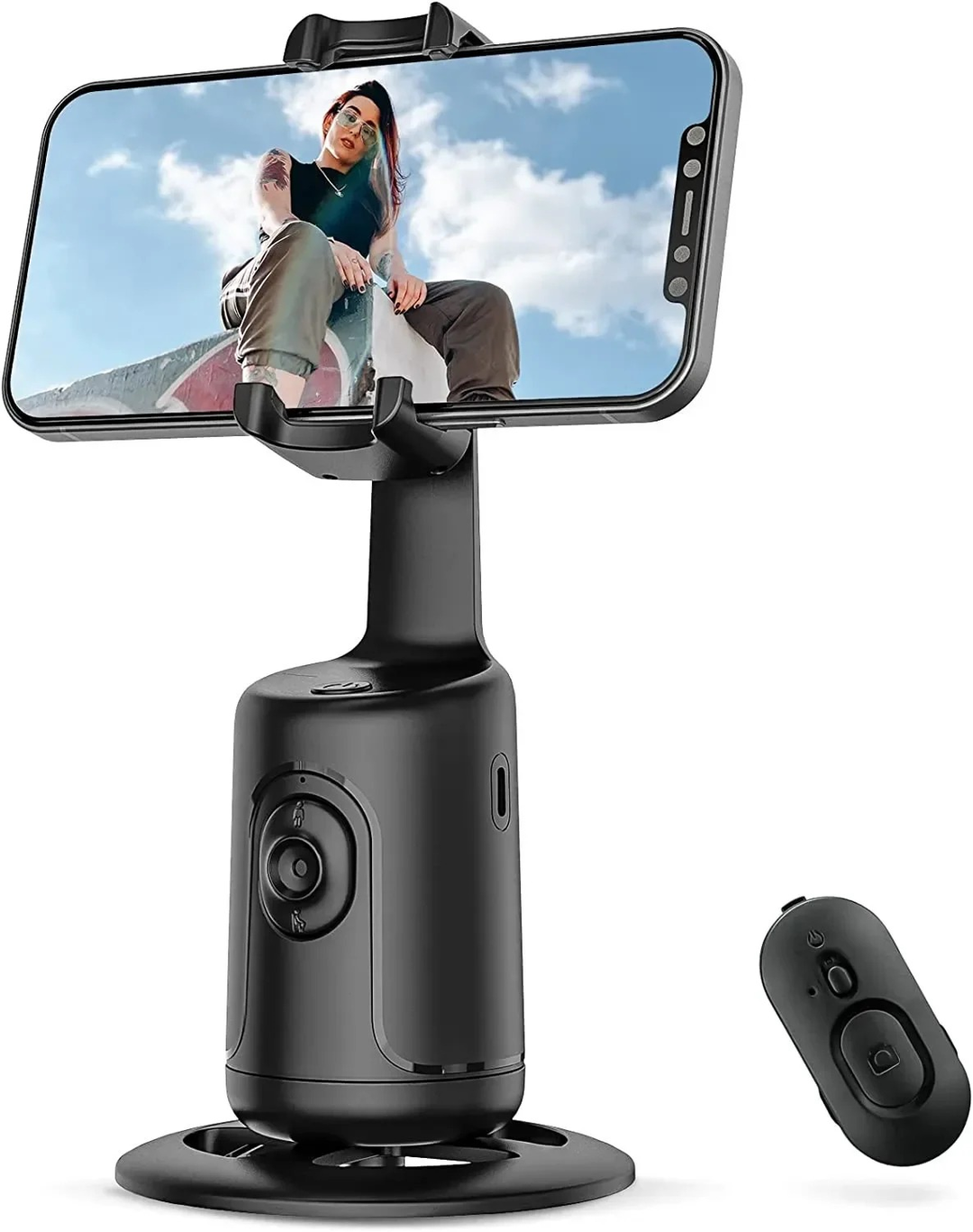 Intellig Ai New Mini Selfie Stick Automatic Tracking Shooting 360 Degree Rotation Intelligent Follow Live Phone Bracket Gimbals