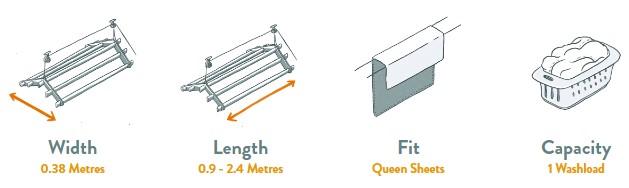 Kitchen Maid Victorian Ceiling Airer Specifications