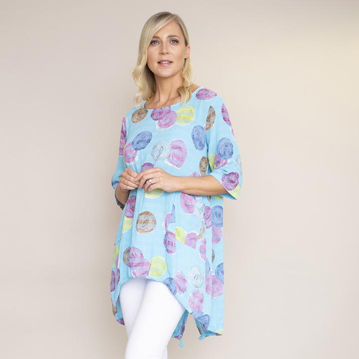 Grace Bubble Top (Blue)