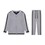 Boys' patterned fabric tracksuit