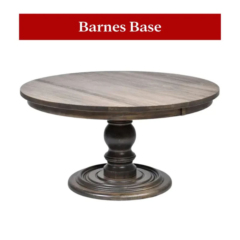 Barnes Wood Pedestal Base