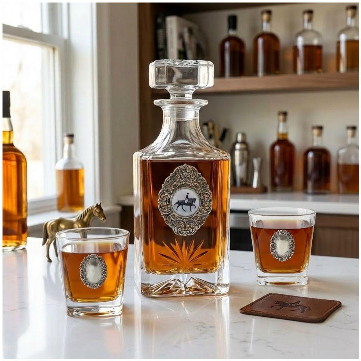 Dressage Decanter Set | Gift for horse lover and dressage rider