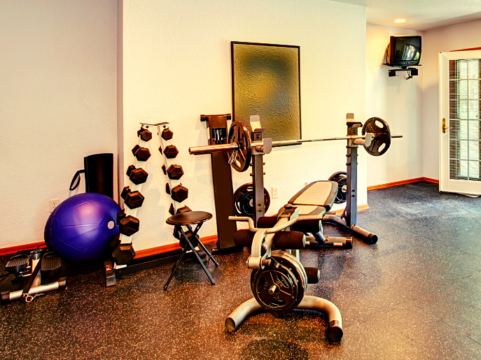 Store it on the Wall Racks for storage should also be installed on the walls if you are working with limited space. A rack may be used to store weights, yoga mats, stability balls, towels and other equipment without taking up your valuable room space.