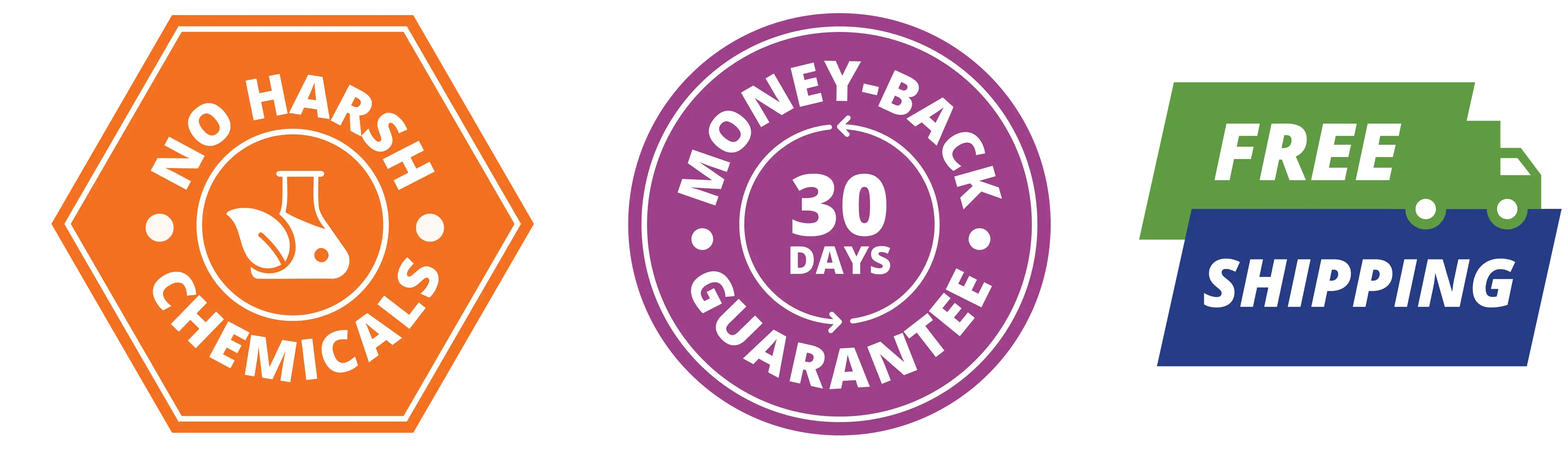 VEGAN | Not tested on animals | no harmful chemicals | non-toxic | 30 days money-back guarantee | free shipping