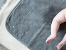 Nappy free time on washable bed mat - PeapodMat