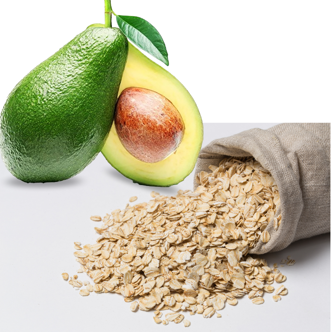 Hydrolyzed oats & avocado oil — a powerful humectant that draws water into the hair for longer-lasting hydration & rich in phytosterols