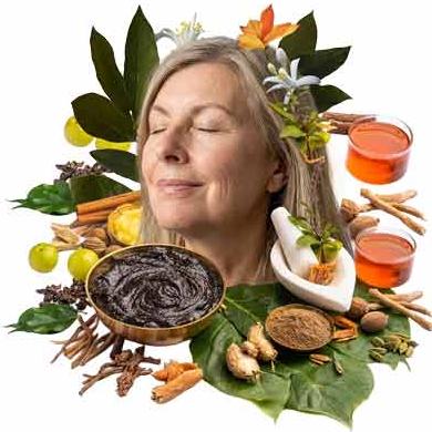 Abstract women in ayurveda Mobile