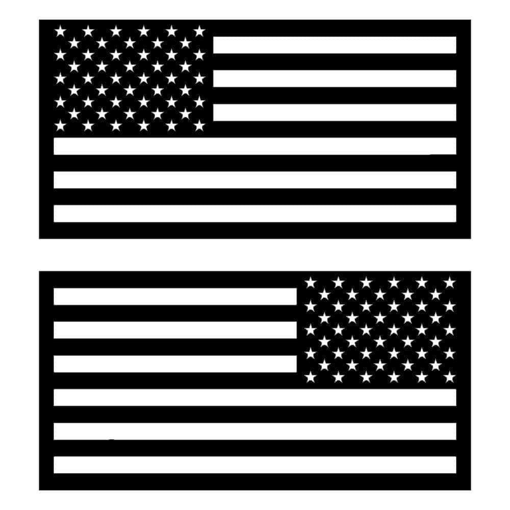 American Flag Magnet Black