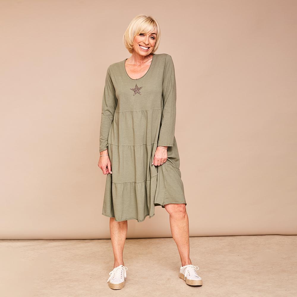 Selina Star Dress(Khaki)