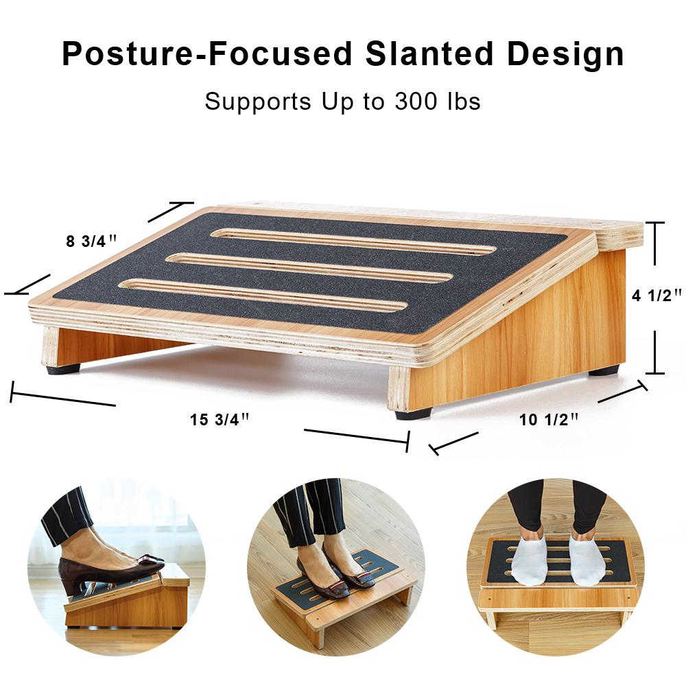 Ergonomic Footrest for Under Desk Support