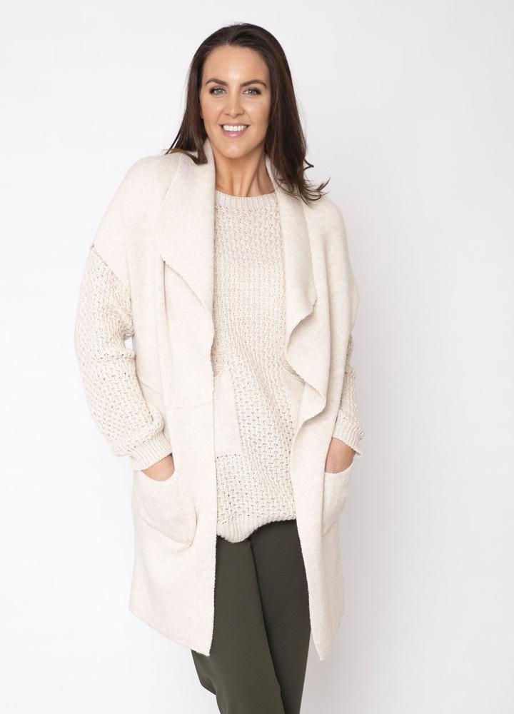Patch Pocket Gilet in Beige