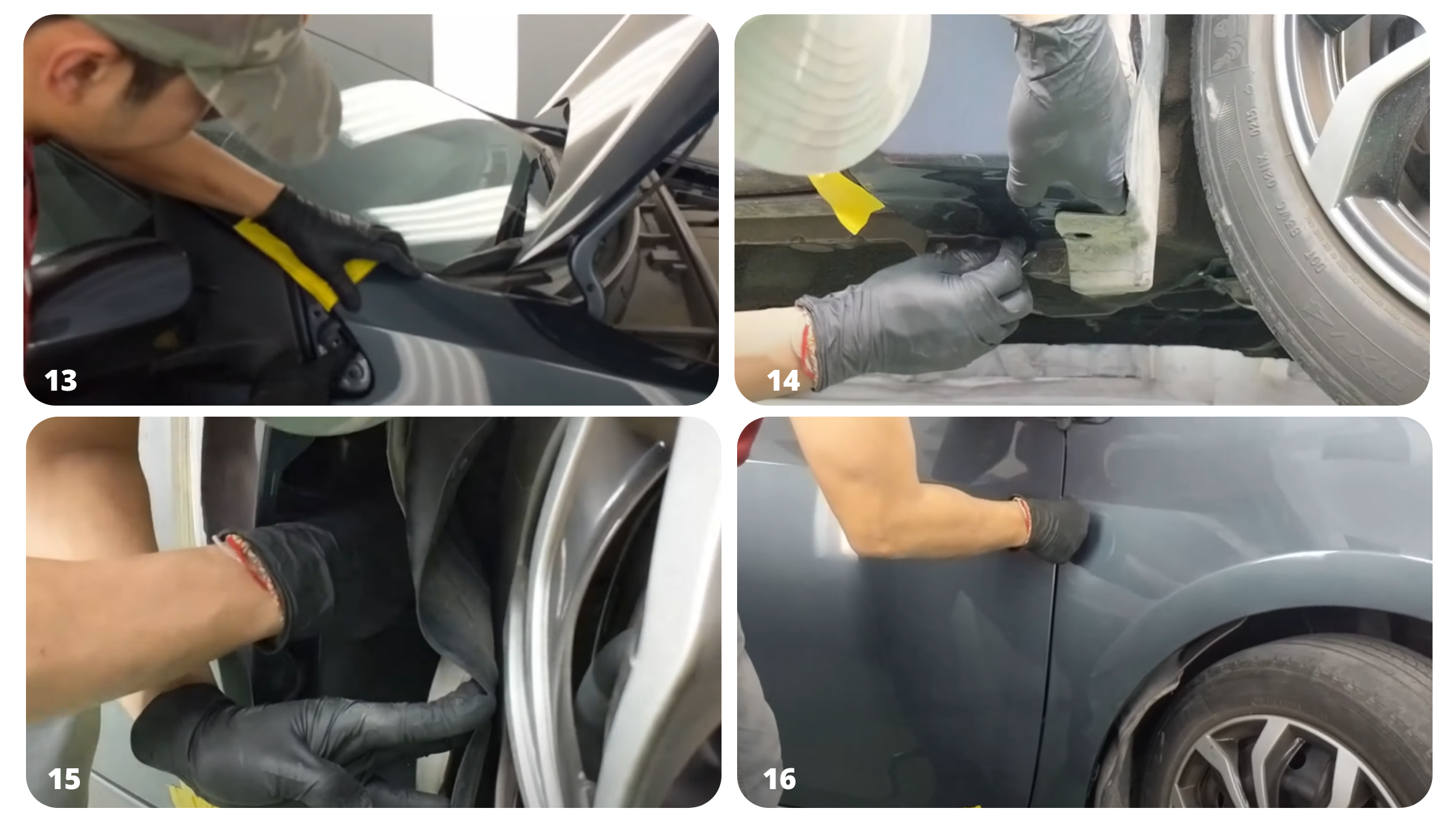 Steps 13-16 on how to install a 2014-2019 Toyota Corolla Fender