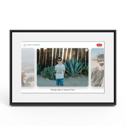 Photo showing Loop frame with a new photo notification