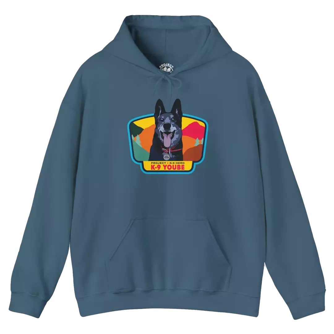 K-9 Yoube Hoodie - INDIGO BLUE