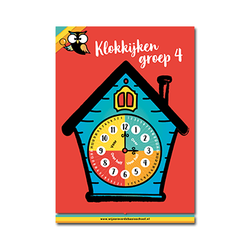A4 Poster Klokkijken Groep 4