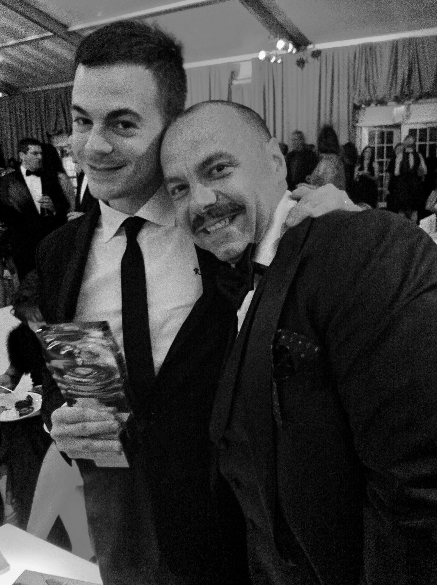 Joseph Quartana and Rodrigo Flores-Roux celebrating having won The Fragrance Foundation's Best Indie Prize in 2011 for SixScents Series Three.
