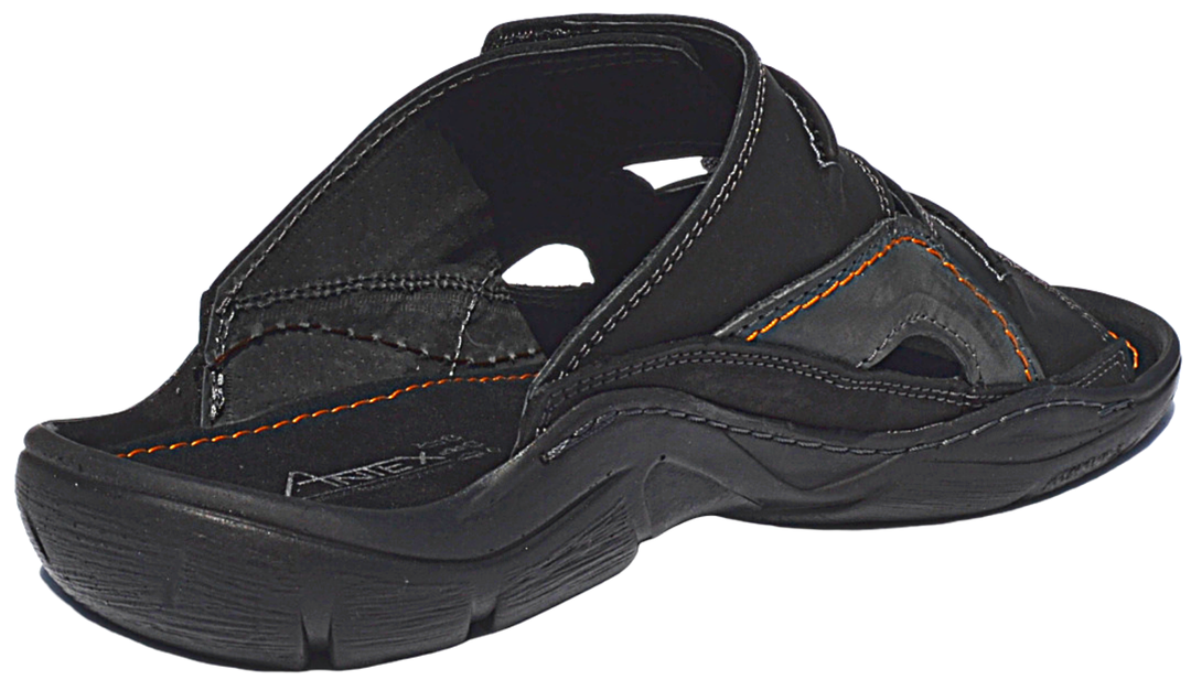 Jacob - Men leather slide sandals - Reindeer Leather