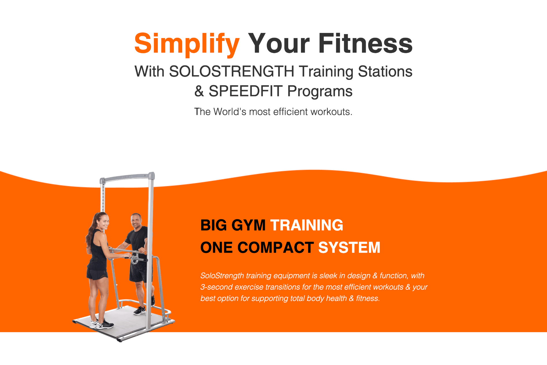 Two Fitness Models and founder on SoloStrength freestanding ultimate training station