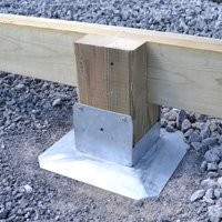 Using Titan Deck Foot Anchor to build the deck