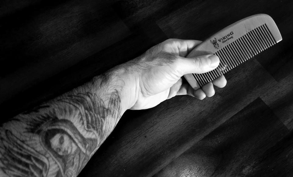 Viking Beard Brand beard moustache comb