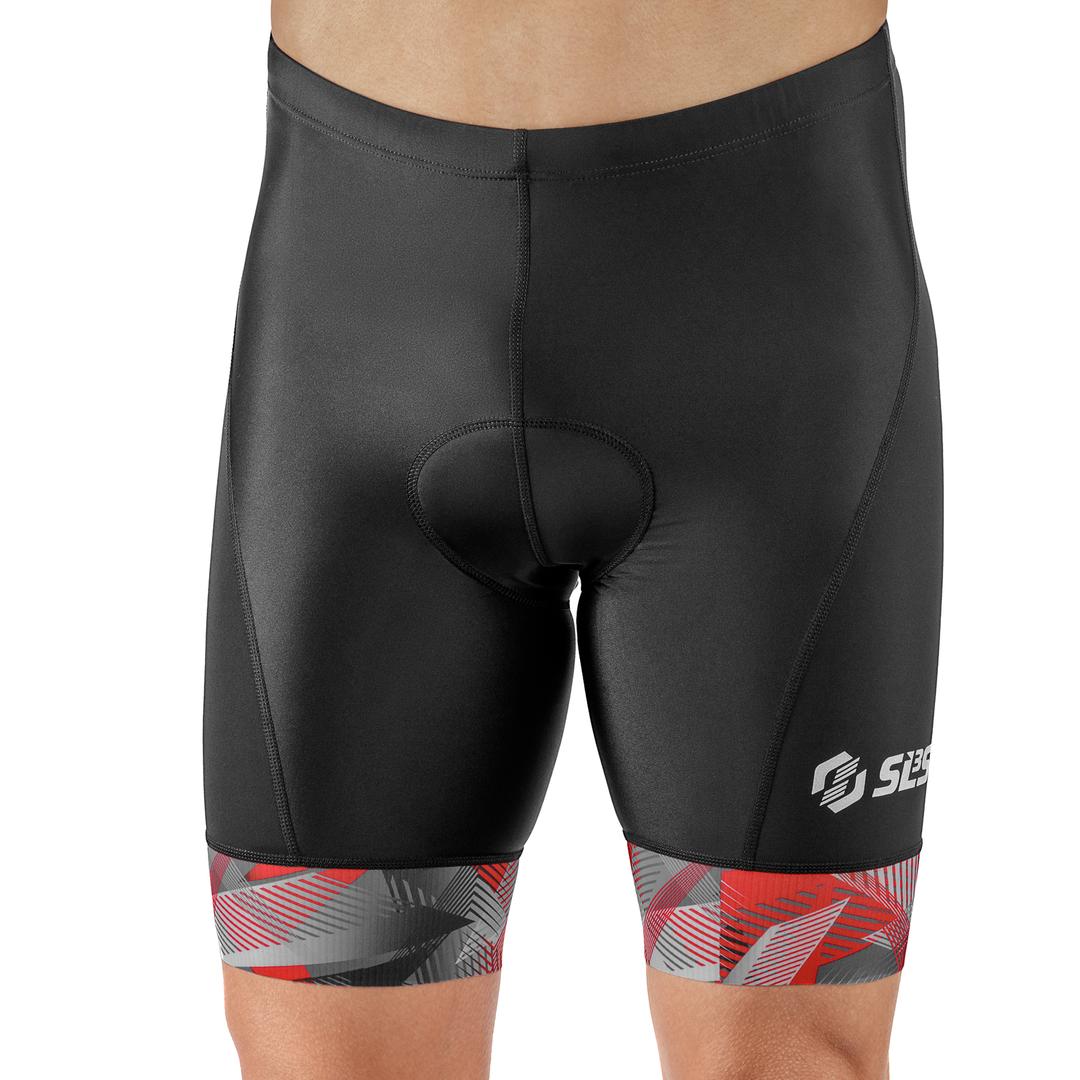 red triathlon shorts mens