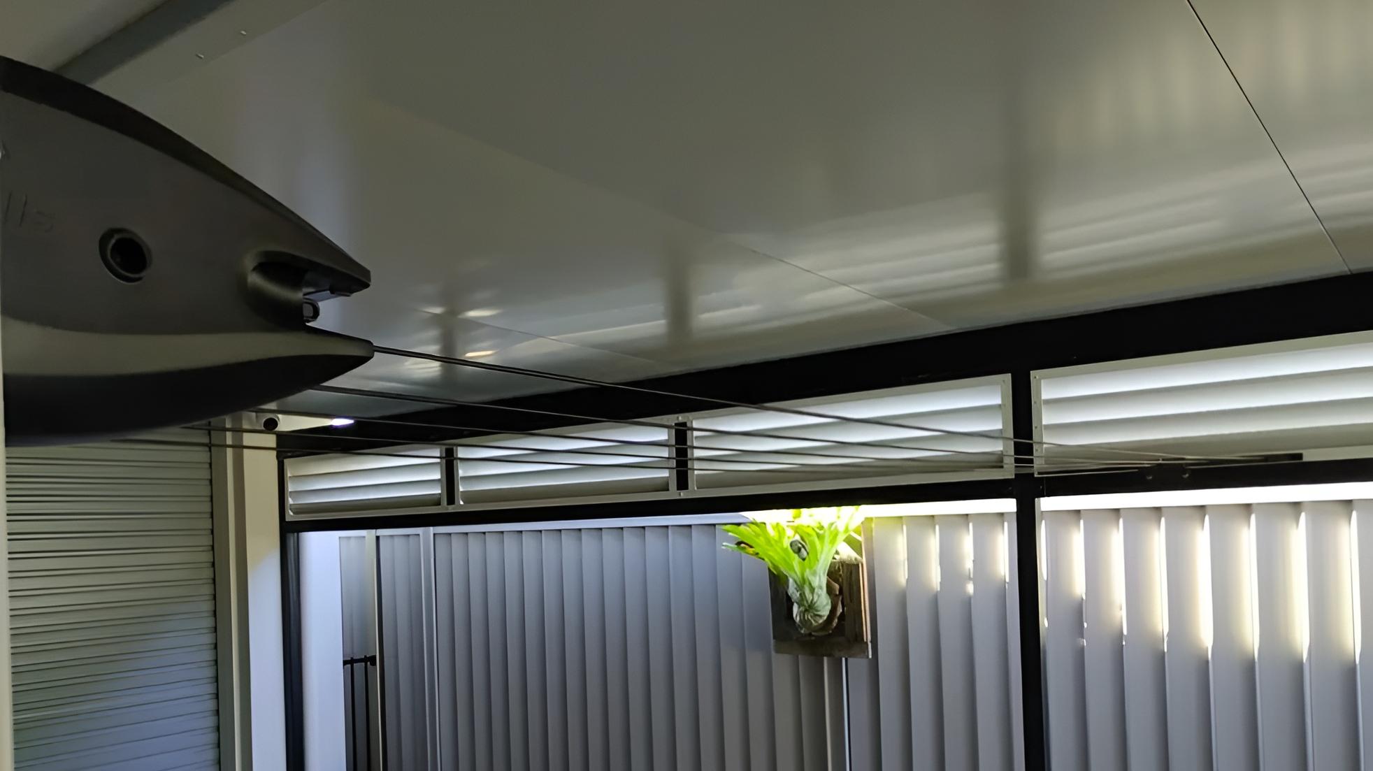 Garage Clothes Line Best Locations for Installation: hills 5 line retracting clothesline