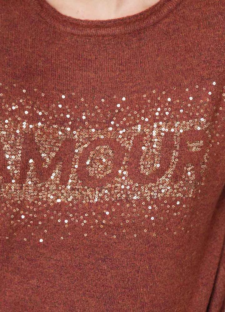 " Amour " Wool Mix Jumper in Rust