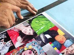 cara stiker laminating