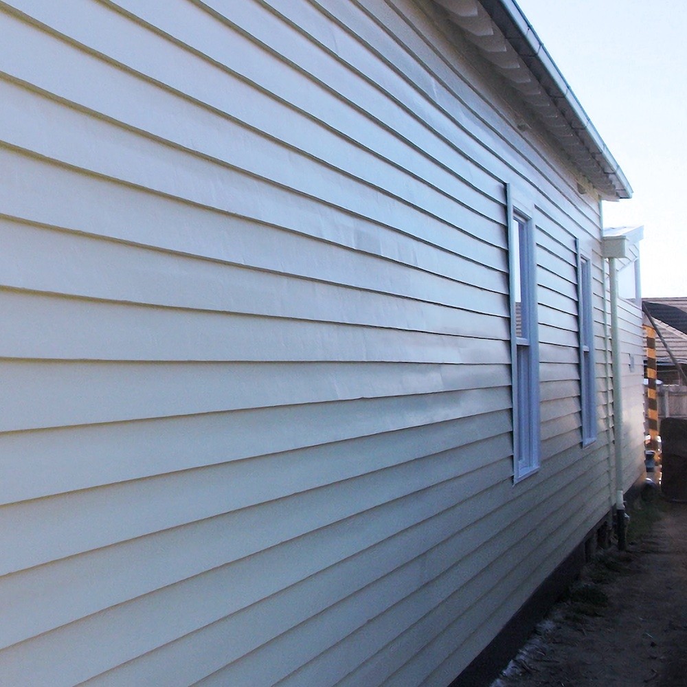 weatherboard wall unsuitable for clothesline installation