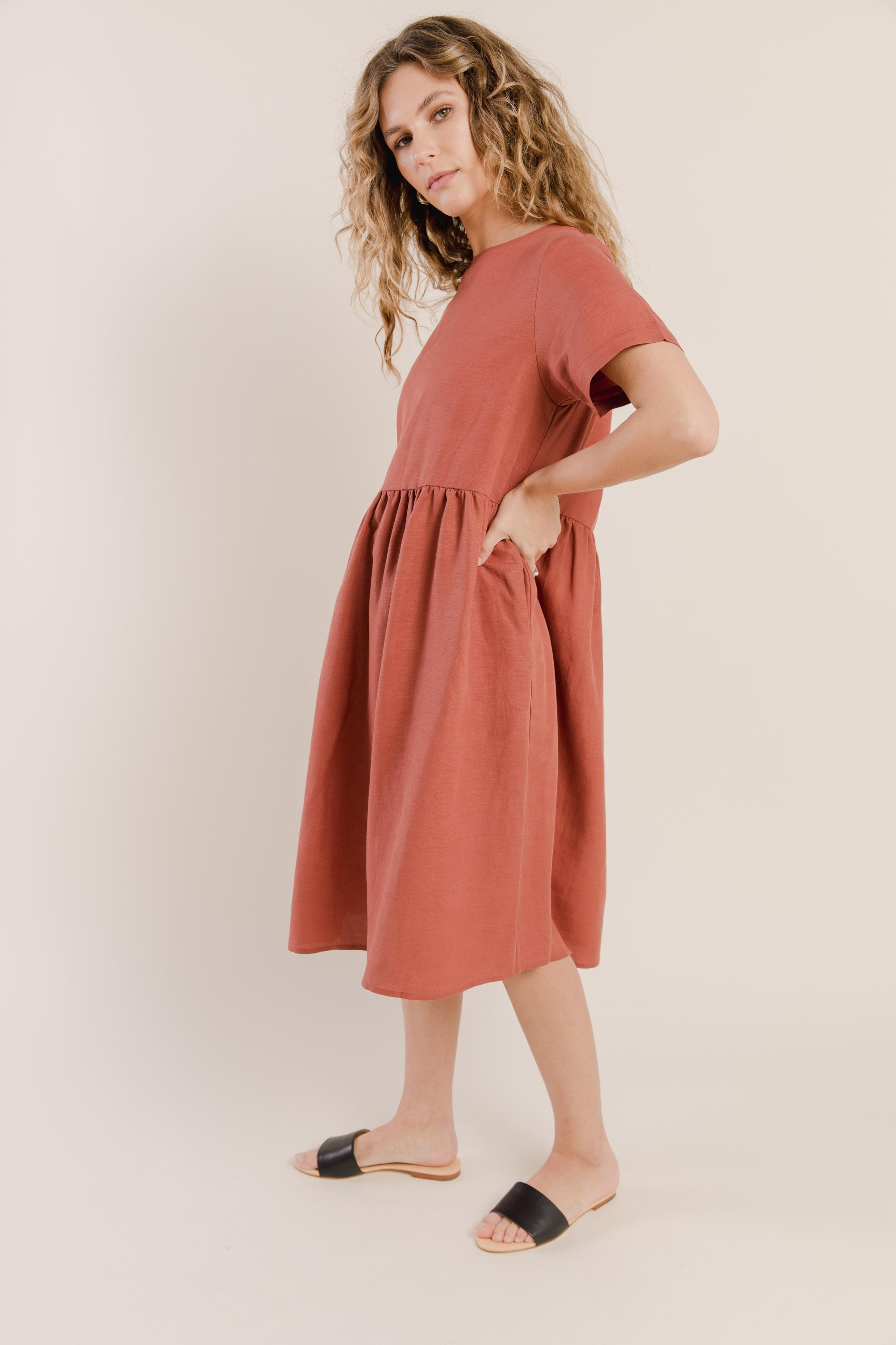 Anna Linen Dress - Linenfox