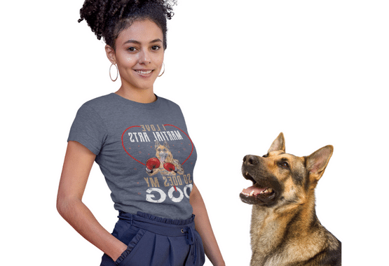 dog t shirt, martial arts shirt, german shepherd dog t shirt, I love martial arts t shirt, navy heather color t shirt, funny t shirt, mma t shirts, fighter t shirt, bjj t shirt, taekwondo t shirt, boxing t shirt