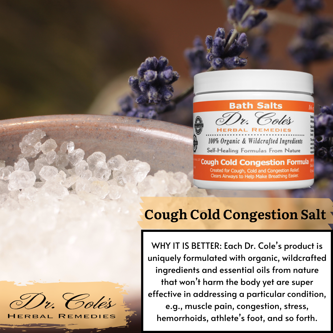 Dr. Cole's Cough Cold Congestion Salts why is it better?