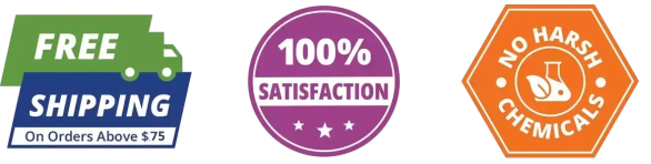 Free shipping over 75 aud, 100% Satisfaction, No Harsh Chemicals