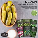 Non-gmo, non-hybrid heirloom vegetable garden seed packets