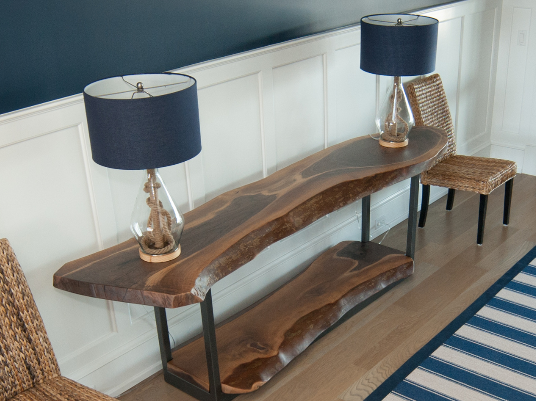 Custom Entryway Table at Shore Home