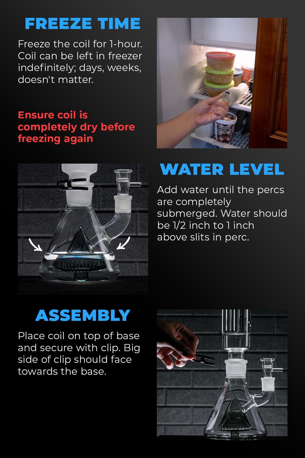 freeze pipe bong pro infographic