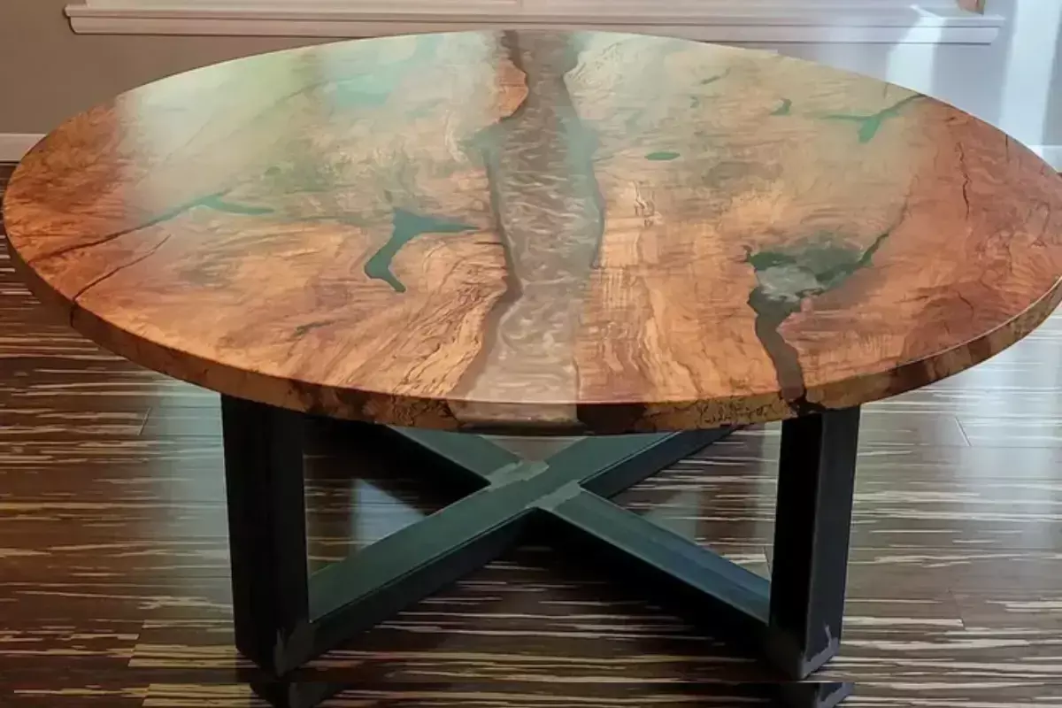 Round Table with Dolphin Gray River